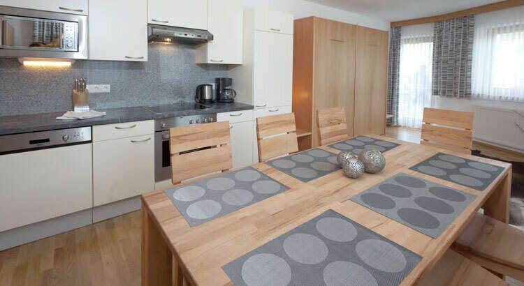 Kitchen in apartment 6 in the Auer holiday home