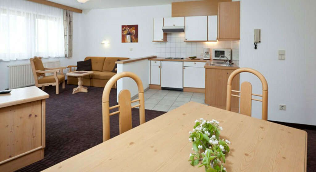  Living-dining area in apartment 2 in the Auer holiday home